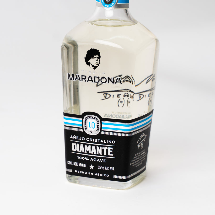 Caja de 6 botellas de Tequila Maradona Diamante – Añejo Cristalino